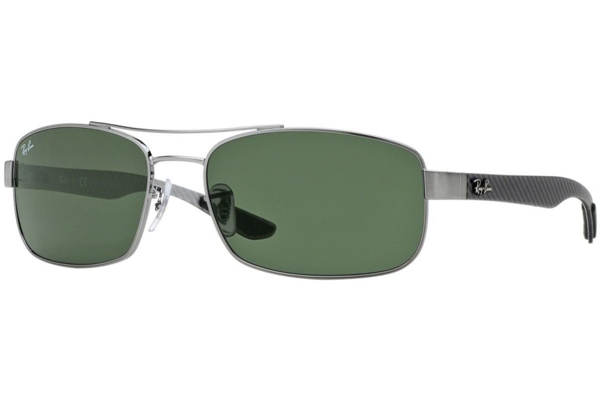 Sluneční brýle Ray-Ban RB8316 004 Obdélníkové Stříbrné