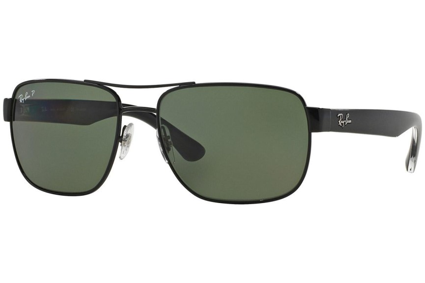 Sluneční brýle Ray-Ban RB3530 002/9A Polarized Obdélníkové Černé