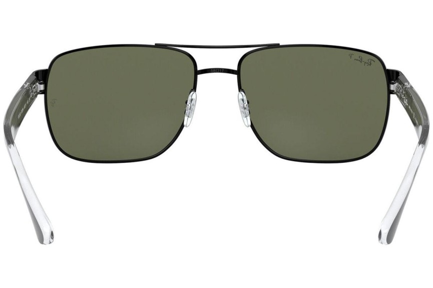 Sluneční brýle Ray-Ban RB3530 002/9A Polarized Obdélníkové Černé