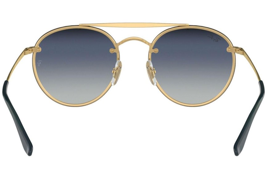 Sluneční brýle Ray-Ban Blaze Round Double Bridge Blaze Collection RB3614N 91400S Okrouhlé Zlaté