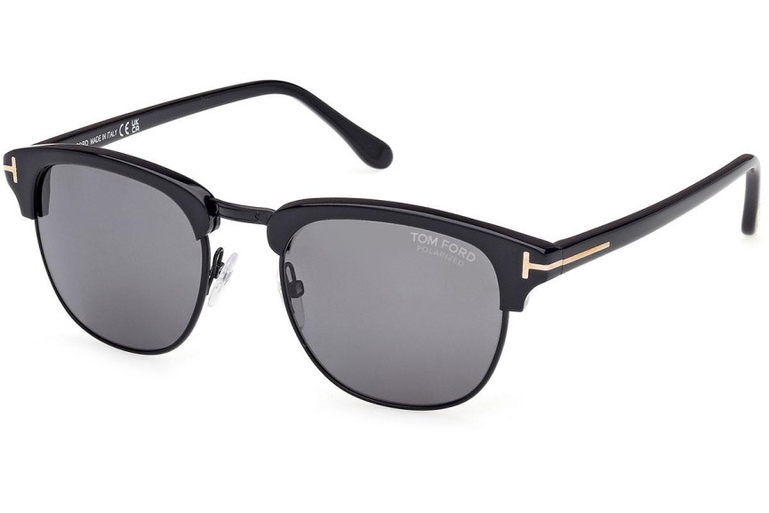 Sluneční brýle Tom Ford Henry FT0248 01D Polarized Browline Černé