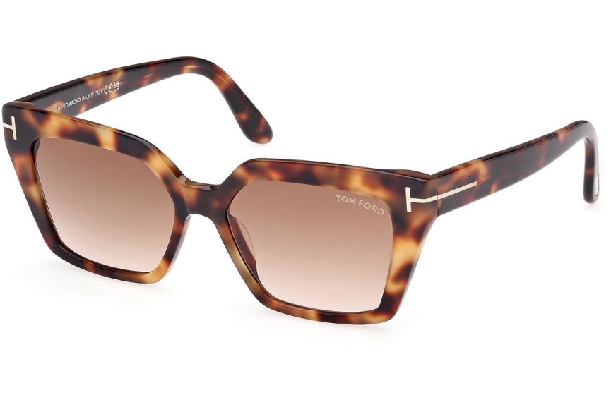 Sluneční brýle Tom Ford FT1030 53F Cat Eye Havana