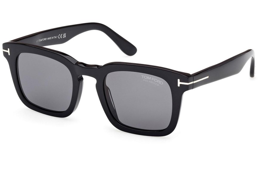 Sluneční brýle Tom Ford Dax FT0751 01D Polarized Squared Černé