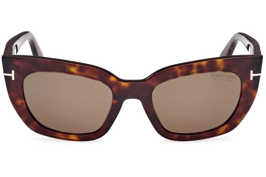 Sluneční brýle Tom Ford Athena FT1190 52H Polarized Cat Eye Havana