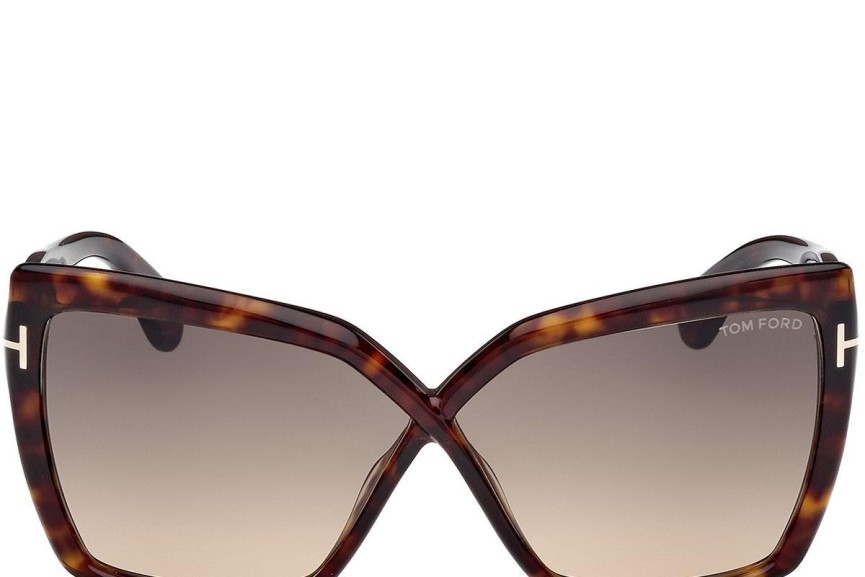 Sluneční brýle Tom Ford Fiore FT1195 52B Cat Eye Havana