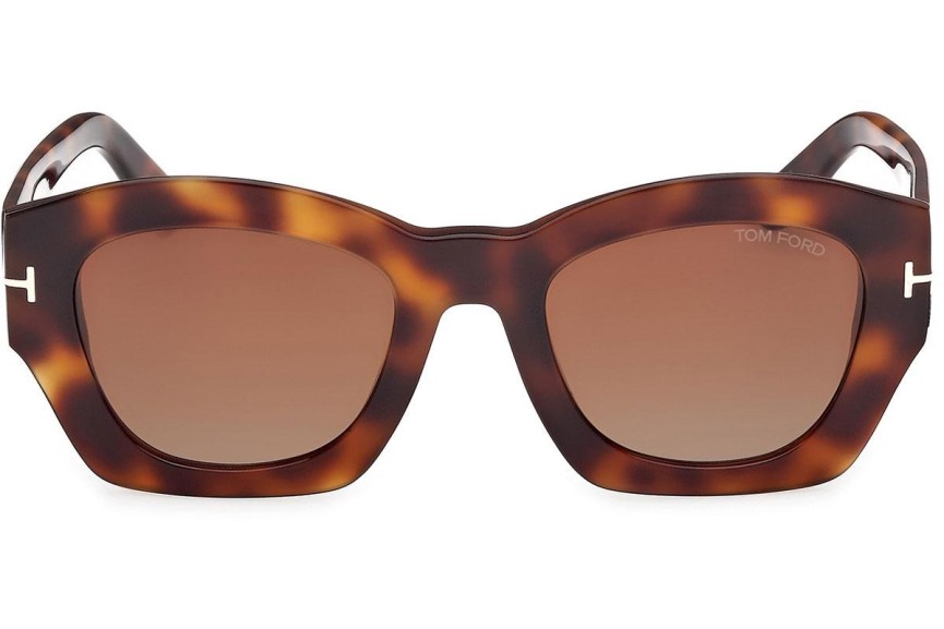 Sluneční brýle Tom Ford Guilliana FT1083 53F Squared Havana