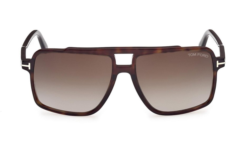 Sluneční brýle Tom Ford Kemp FT1177 52B Squared Havana