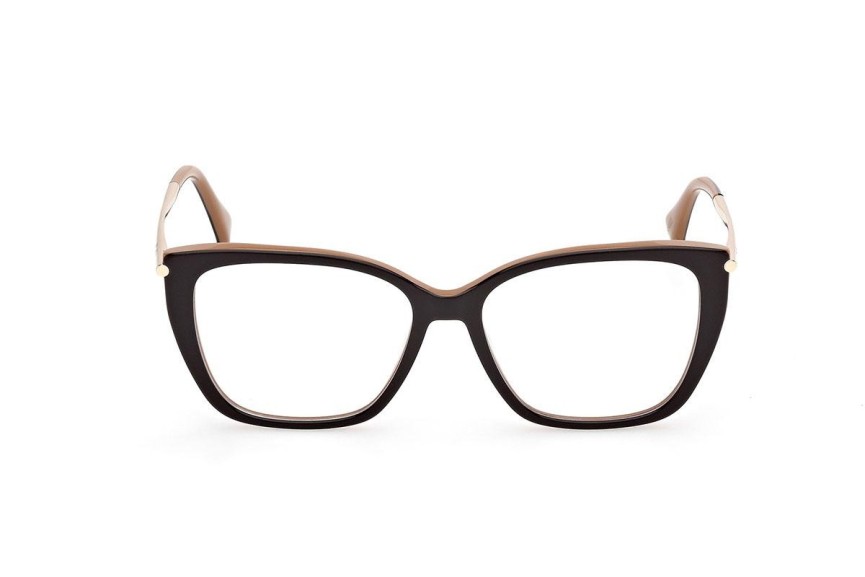 Brýle Max Mara MM5007 050 Squared Hnědé