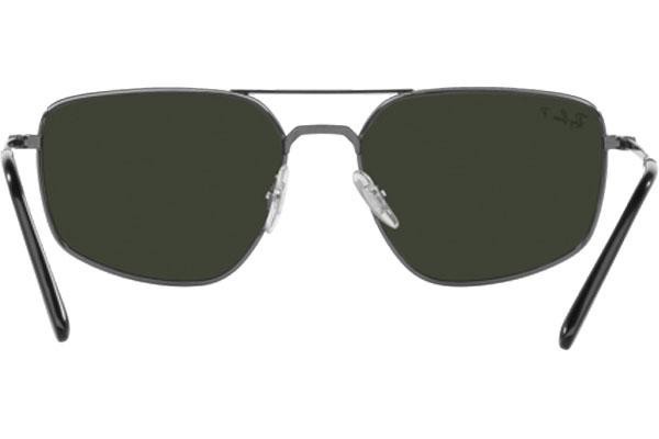 Sluneční brýle Ray-Ban RB3666 004/N5 Polarized Obdélníkové Šedé