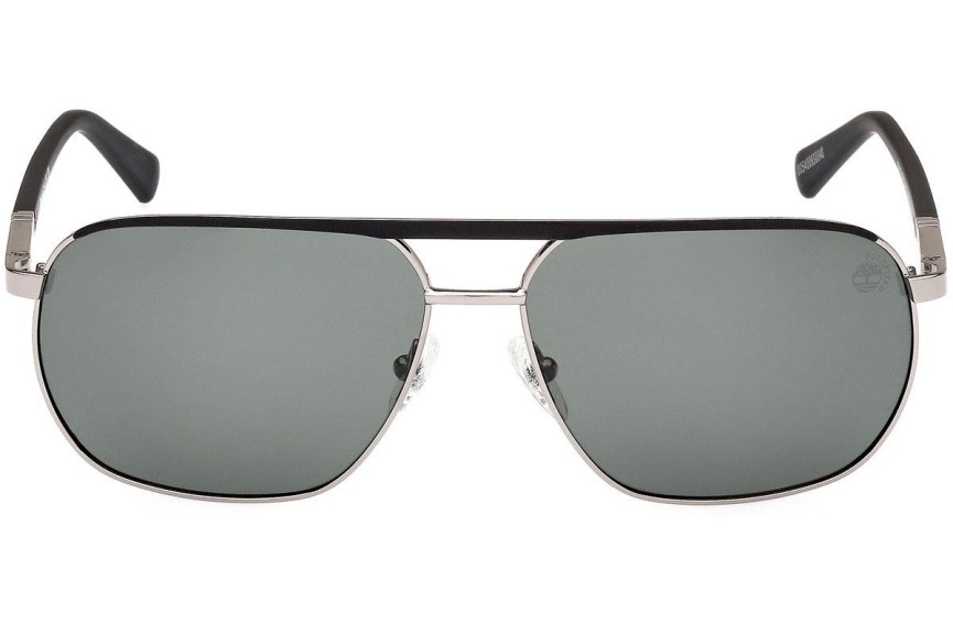 Sluneční brýle Timberland TB00027 08R Polarized Squared Stříbrné