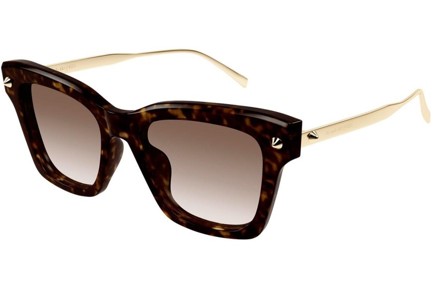 Sluneční brýle Alexander McQueen AM0483S 002 Squared Havana