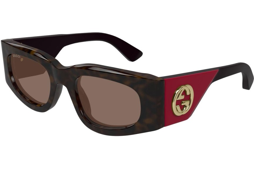 Sluneční brýle Gucci GG1664S 004 Squared Havana