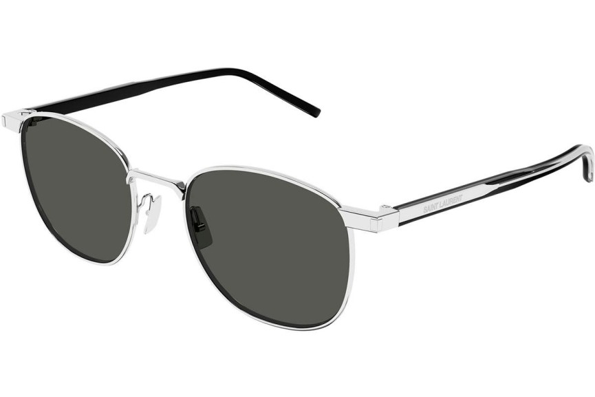 Sluneční brýle Saint Laurent SL747 007 Squared Stříbrné