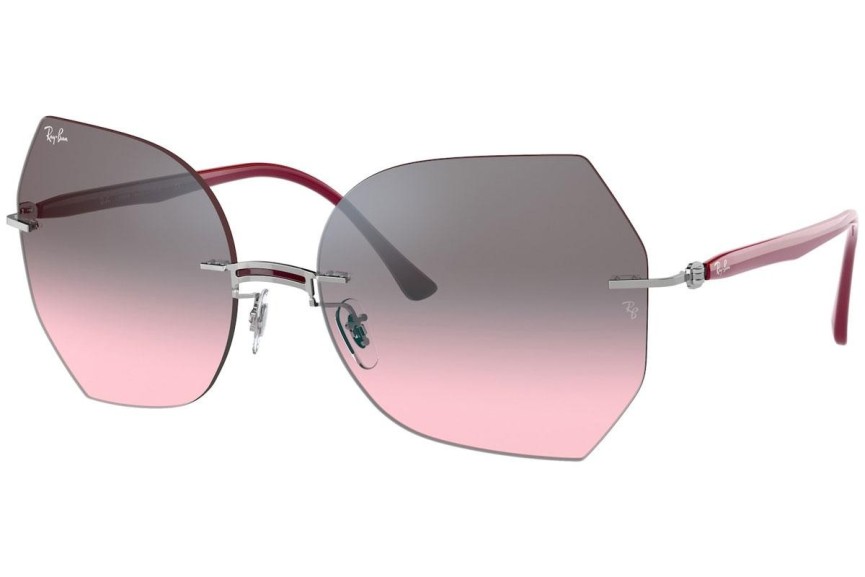 Sluneční brýle Ray-Ban Titanium Collection RB8065 003/H9 Cat Eye Stříbrné