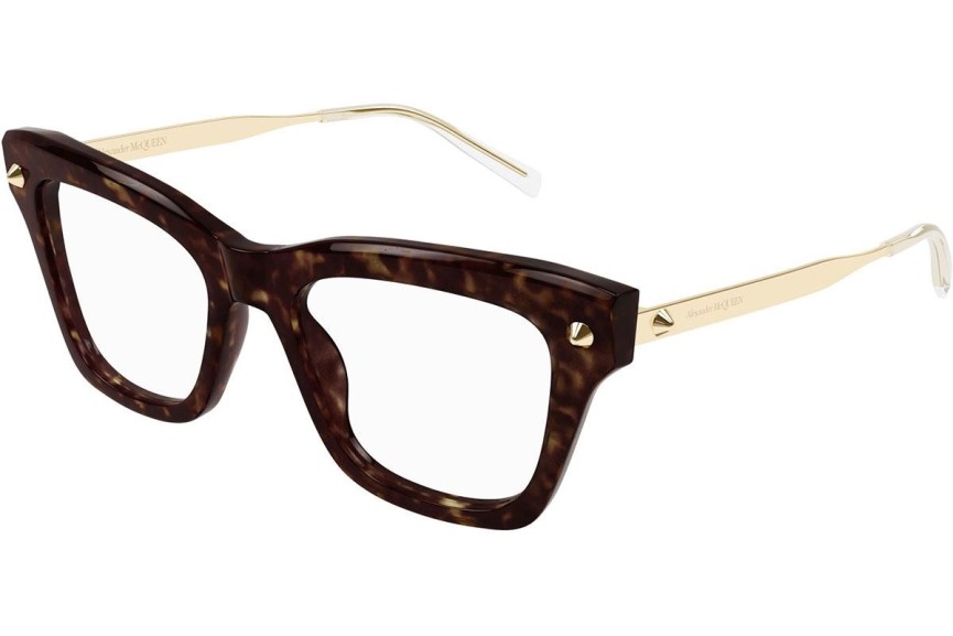 Brýle Alexander McQueen AM0484O 006 Squared Havana