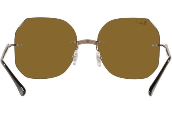 Sluneční brýle Ray-Ban Titanium Collection RB8067 155/83 Polarized Squared Hnědé