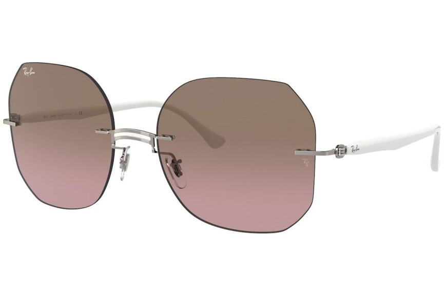 Sluneční brýle Ray-Ban Titanium Collection RB8067 159/14 Squared Stříbrné