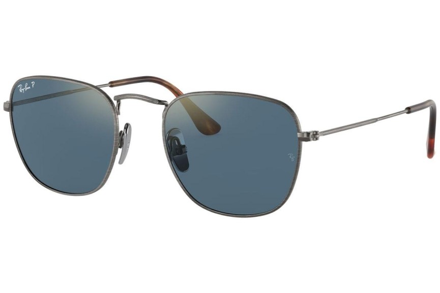 Sluneční brýle Ray-Ban Frank Titanium Collection RB8157 9208T0 Polarized Squared Stříbrné