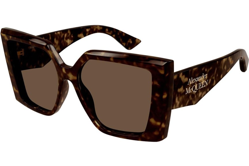 Sluneční brýle Alexander McQueen AM0467S 002 Squared Havana