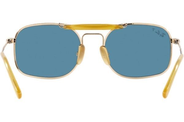 Sluneční brýle Ray-Ban Chromance Collection RB8062 9205S2 Polarized Squared Zlaté