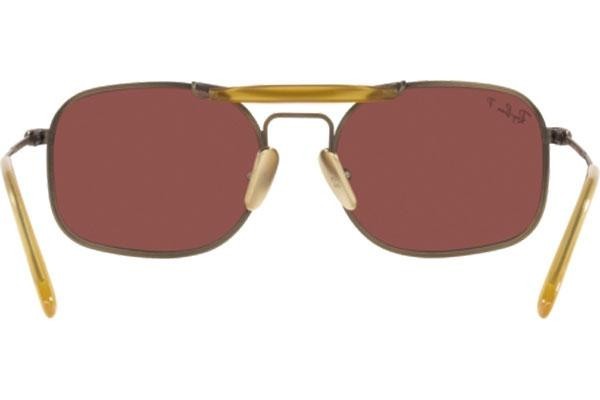 Sluneční brýle Ray-Ban Chromance Collection RB8062 9207AL Polarized Squared Hnědé