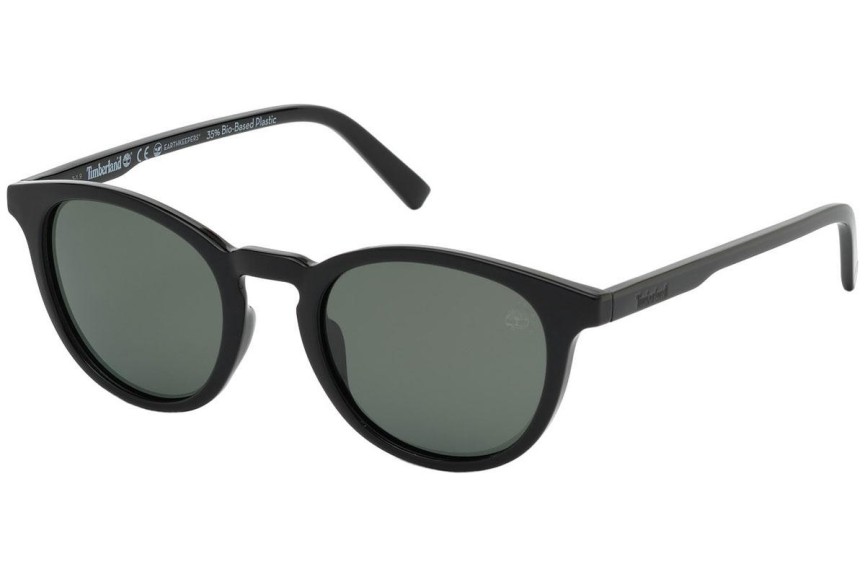 Sluneční brýle Timberland TB9197 01R Polarized Okrouhlé Černé