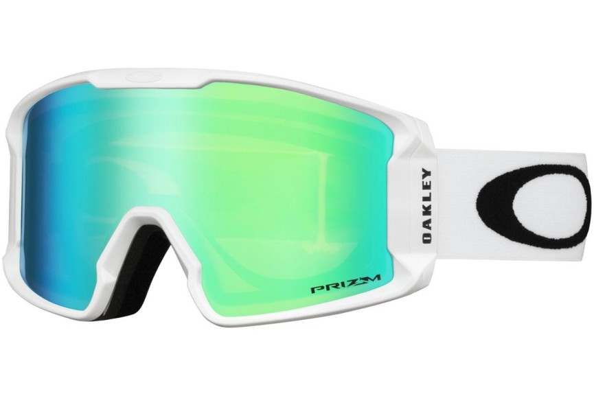 Lyžařské brýle Oakley Line Miner XM OO7093-08 PRIZM Jednolité | Shield Bílé