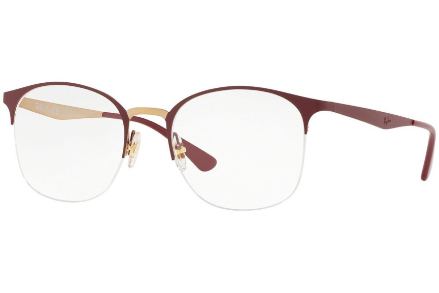 Brýle Ray-Ban RX6422 3007 Squared Červené