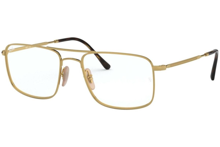 Brýle Ray-Ban RX6434 2945 Squared Zlaté