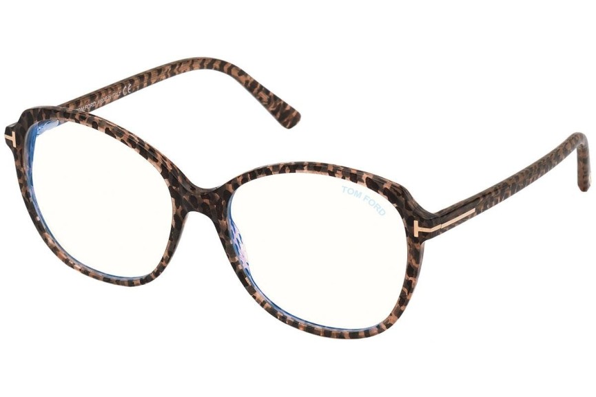 Brýle Tom Ford FT5708-B 055 Okrouhlé Havana