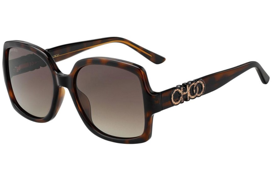 Sluneční brýle Jimmy Choo Sammi/G/S 086/HA Polarized Oversize Havana