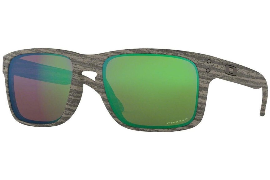 Sluneční brýle Oakley Holbrook OO9102-J8 Polarized Squared Hnědé