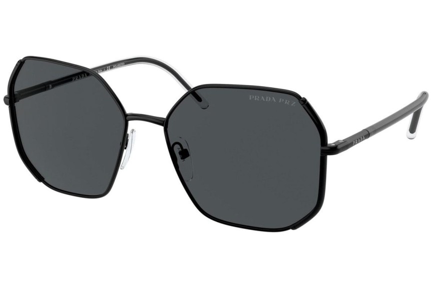 Sluneční brýle Prada PR52WS 1AB5Z1 Polarized Okrouhlé Černé