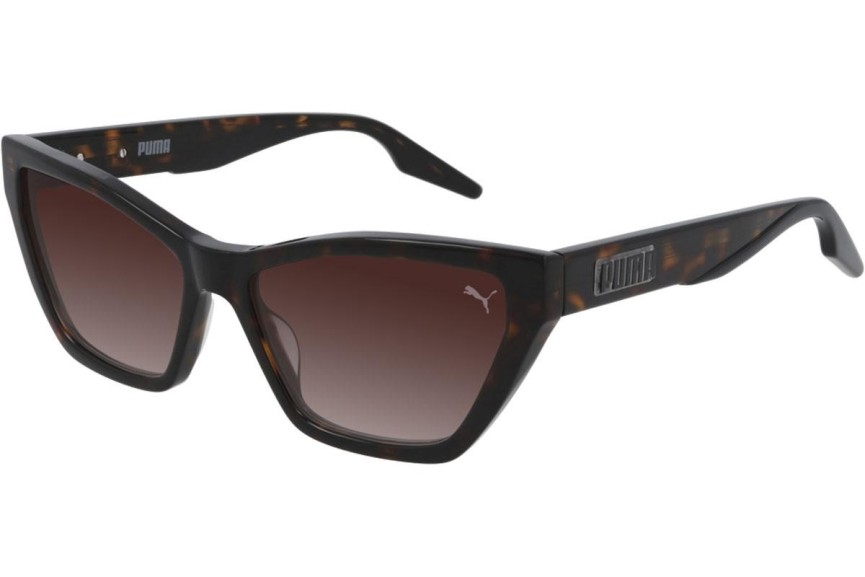 Sluneční brýle Puma PU0314S 003 Cat Eye Havana