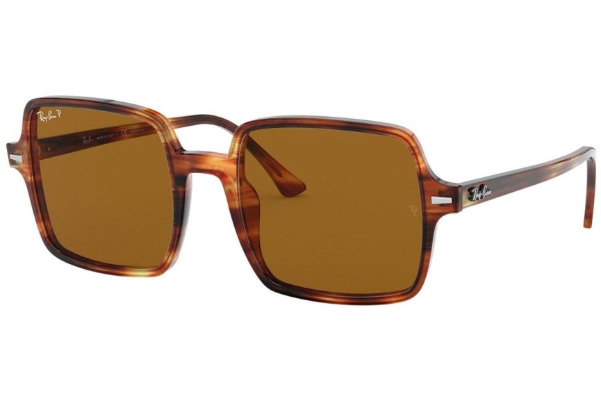 Sluneční brýle Ray-Ban Square II RB1973 954/57 Polarized Oversize Havana