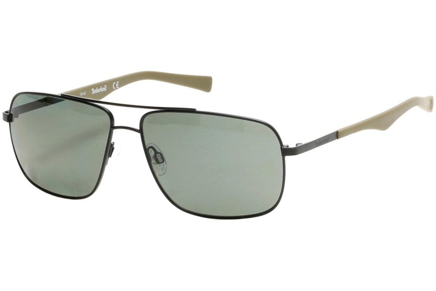 Sluneční brýle Timberland TB9107 02R Polarized Pilot Černé