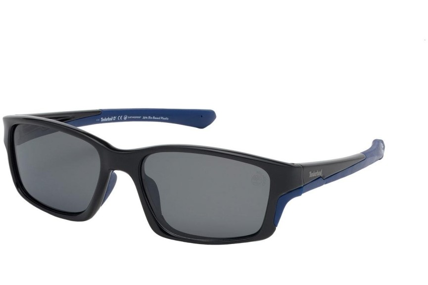 Sluneční brýle Timberland TB9172 01D Polarized Obdélníkové Černé