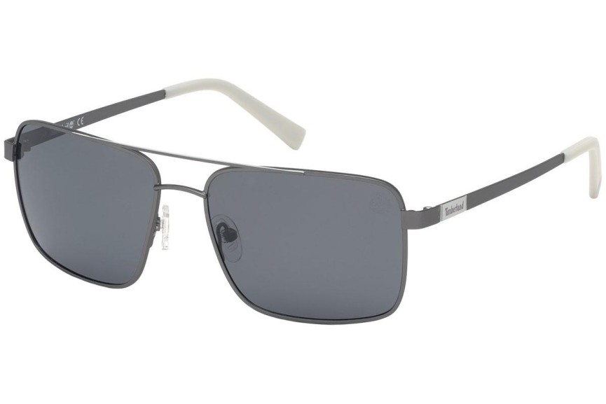 Sluneční brýle Timberland TB9187 09D Polarized Pilot Šedé