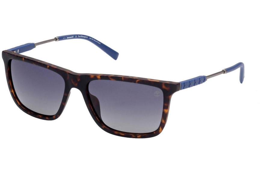 Sluneční brýle Timberland TB9242 52D Polarized Obdélníkové Havana