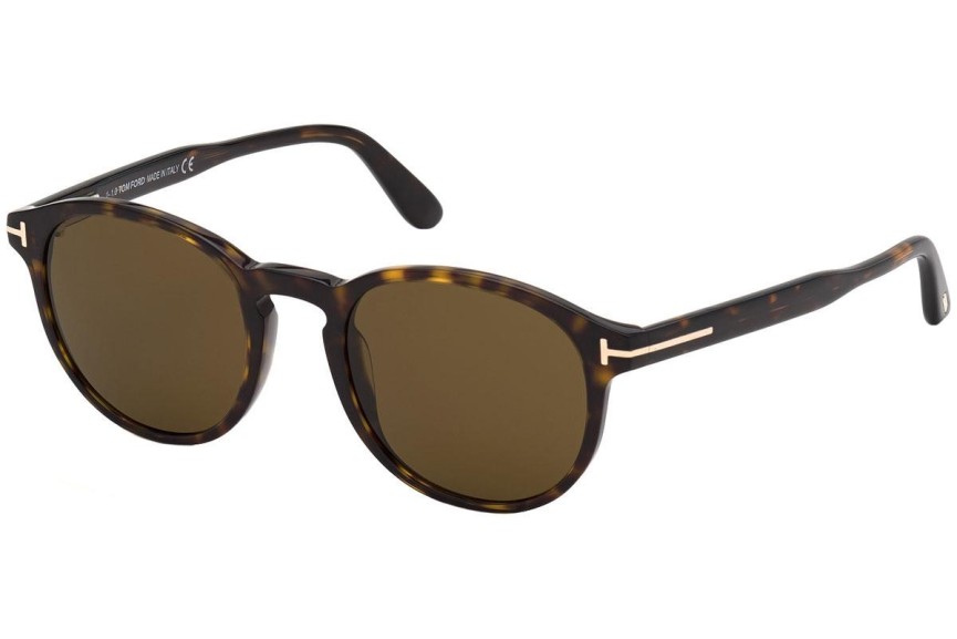 Sluneční brýle Tom Ford FT0834 52J Okrouhlé Havana