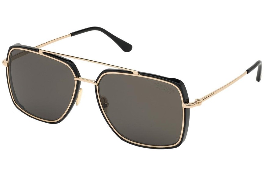 Sluneční brýle Tom Ford FT0750 01D Polarized Pilot Černé