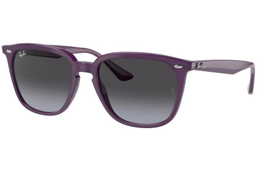 Sluneční brýle Ray-Ban RB4362 65718G Squared Fialové