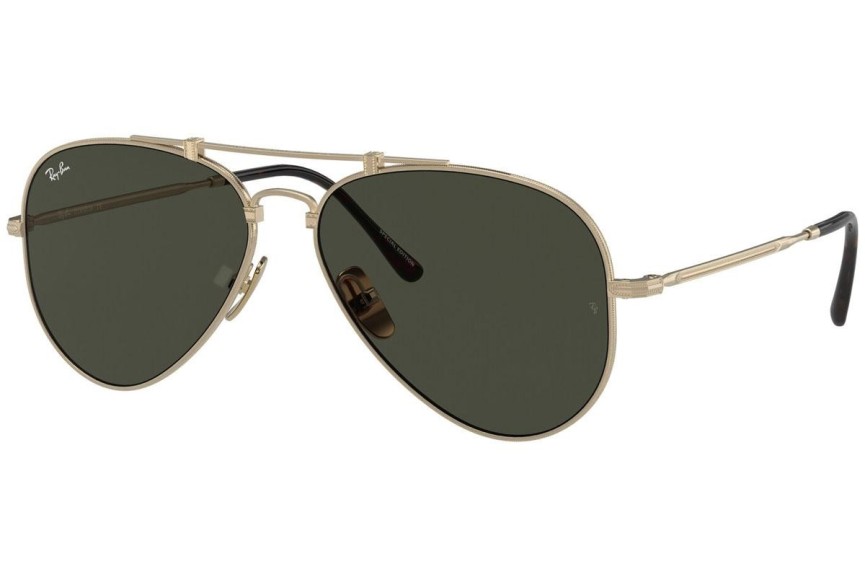 Sluneční brýle Ray-Ban Titanium Titanium Collection RB8125 913658 Pilot Zlaté