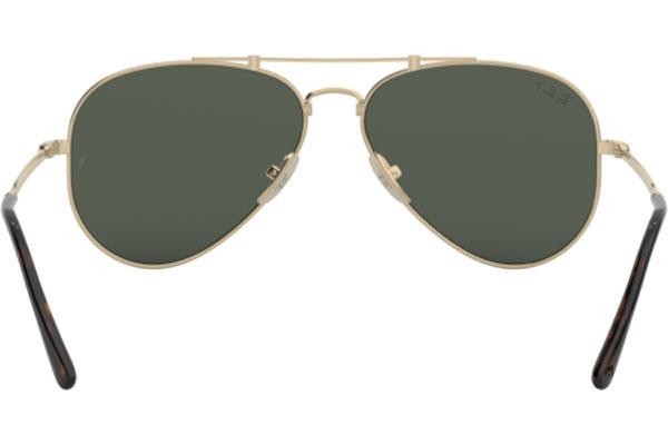 Sluneční brýle Ray-Ban Titanium Titanium Collection RB8125M 9143 Polarized Pilot Zlaté