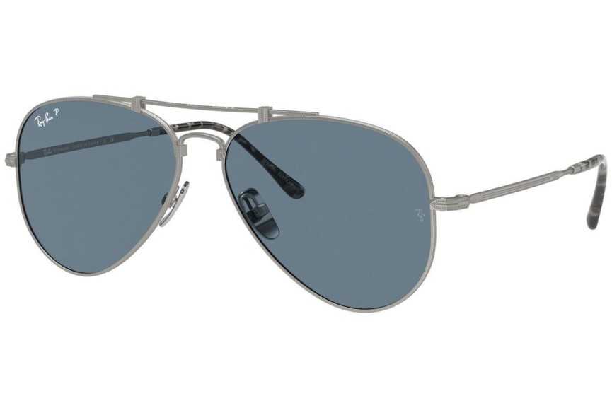 Sluneční brýle Ray-Ban Titanium Titanium Collection RB8125M 9165 Pilot Stříbrné