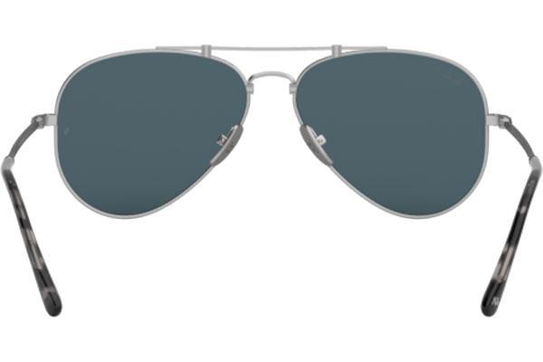 Sluneční brýle Ray-Ban Titanium Titanium Collection RB8125M 9165 Pilot Stříbrné