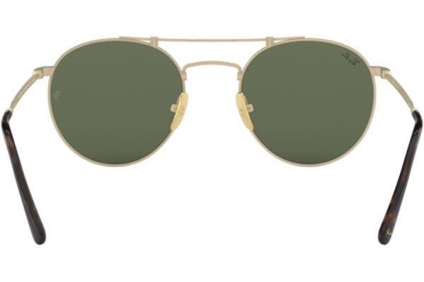 Sluneční brýle Ray-Ban Titanium Titanium Collection RB8147 913658 Okrouhlé Zlaté