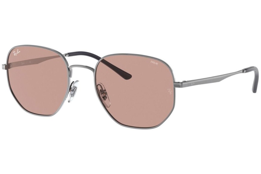 Sluneční brýle Ray-Ban RB3682 9227Q4 Squared Stříbrné