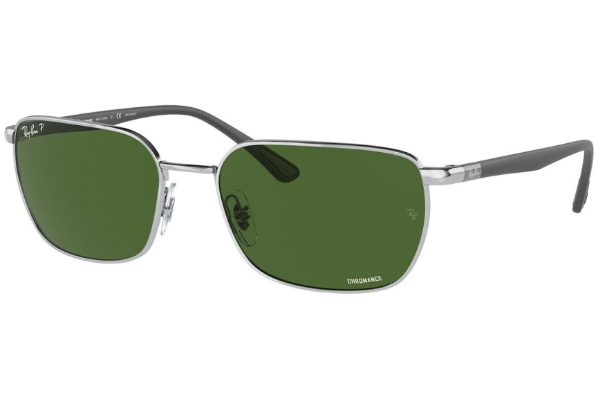 Sluneční brýle Ray-Ban Chromance Collection RB3684CH 003/P1 Polarized Obdélníkové Stříbrné