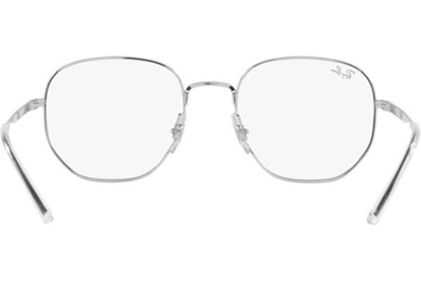 Brýle Ray-Ban RX3682V 2501 Squared Stříbrné